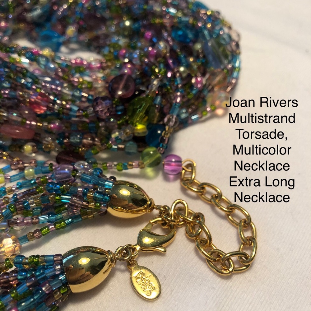 Multiple colors extra long necklace